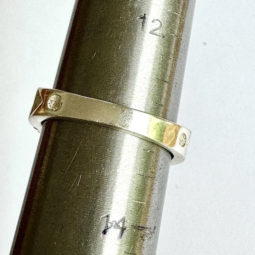 Navajo‎ Inlay Wedding Band Ring Sz 13 Opal White Buffalo 9mm Mens Signed Tolino